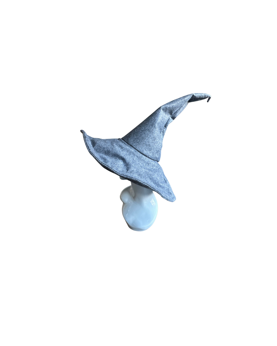 Grey / Gray Sloped Brim Wandering Wizard Hat