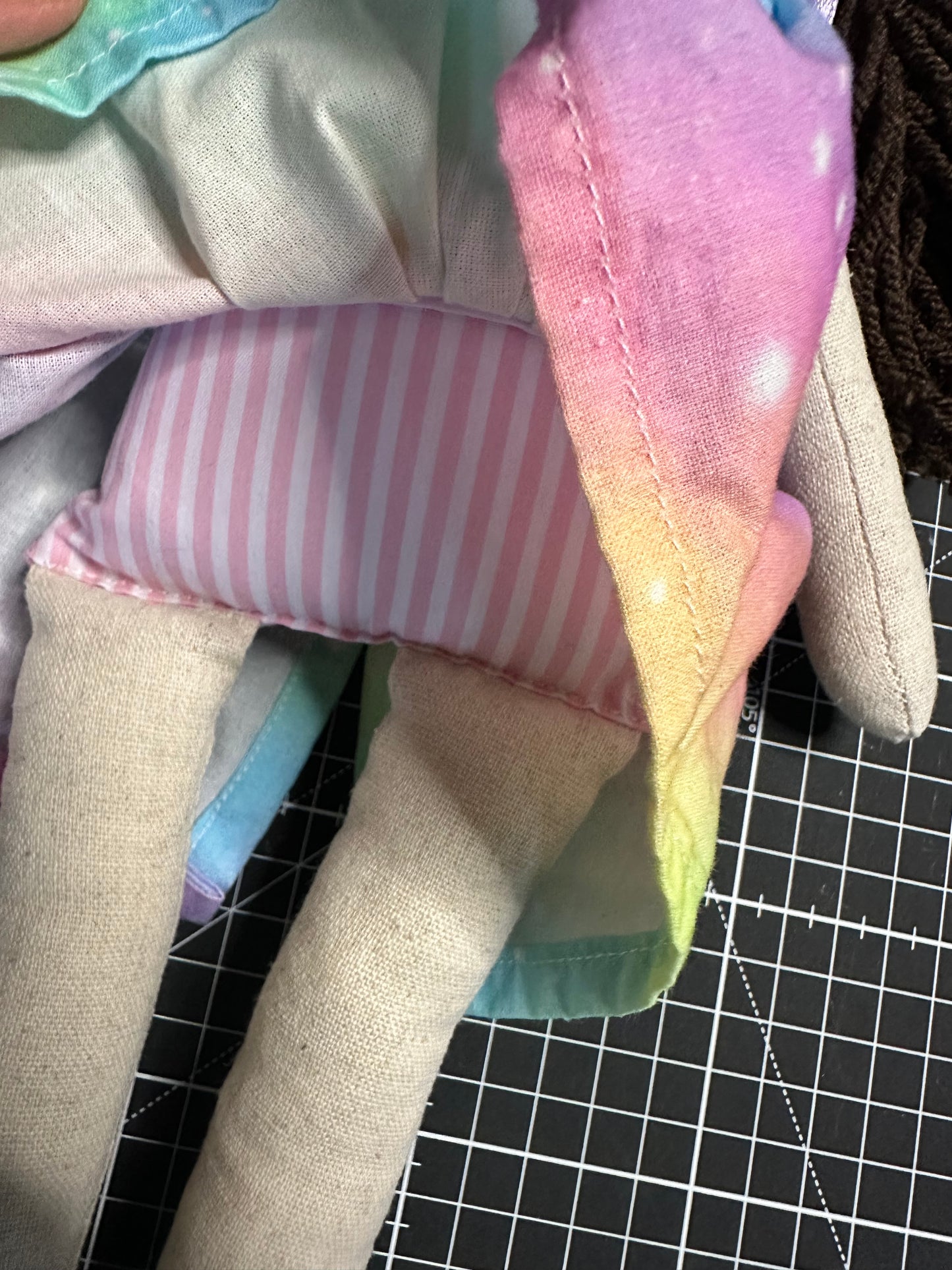 Handmade Linen Cloth Doll – Heirloom Art Doll