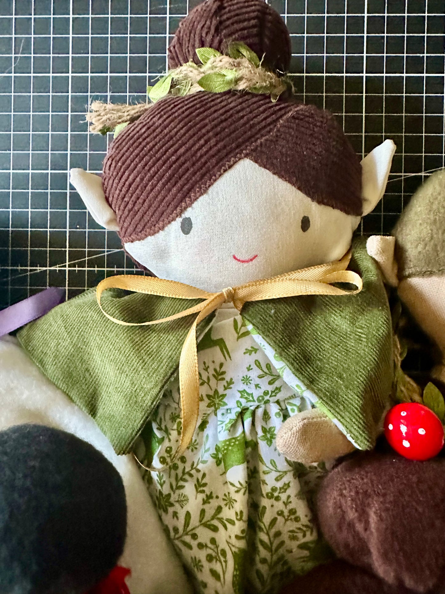 Forest Pixie Cloth Art Doll Handmade OOAK