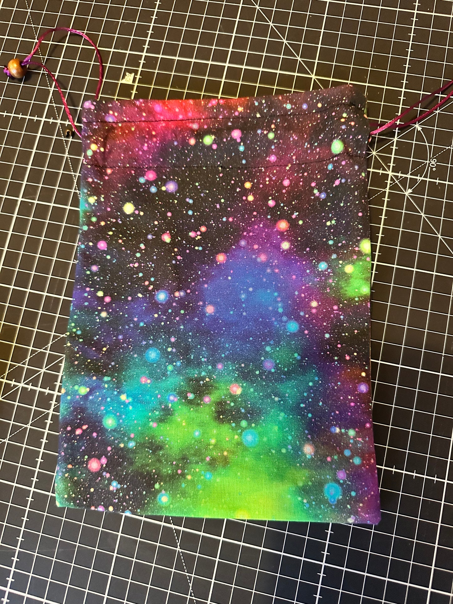 Neon Cosmic Drawstring Bag / Pouch