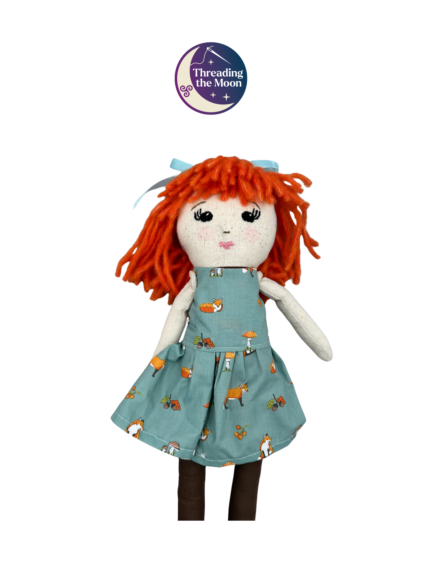 Handmade Linen Cloth Doll –  Heirloom Art Doll