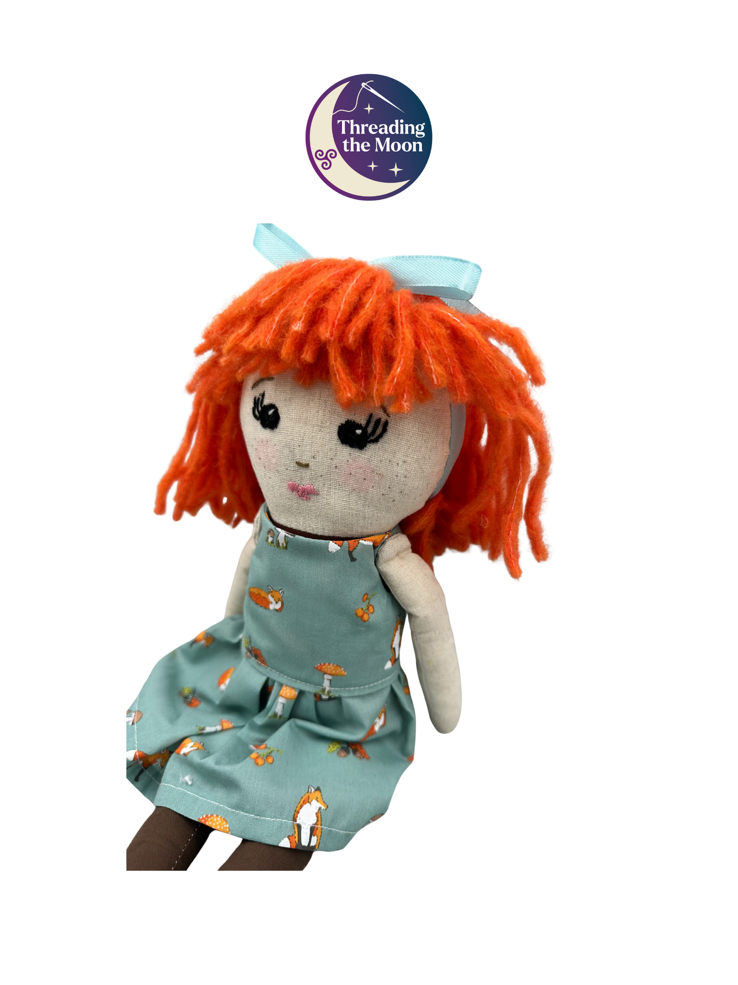 Handmade Linen Cloth Doll –  Heirloom Art Doll