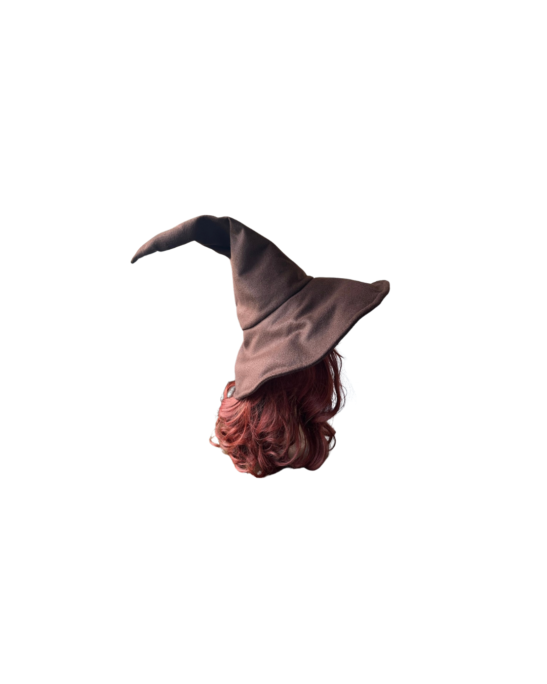 Brown Sloped Brim Wandering Wizard Hat