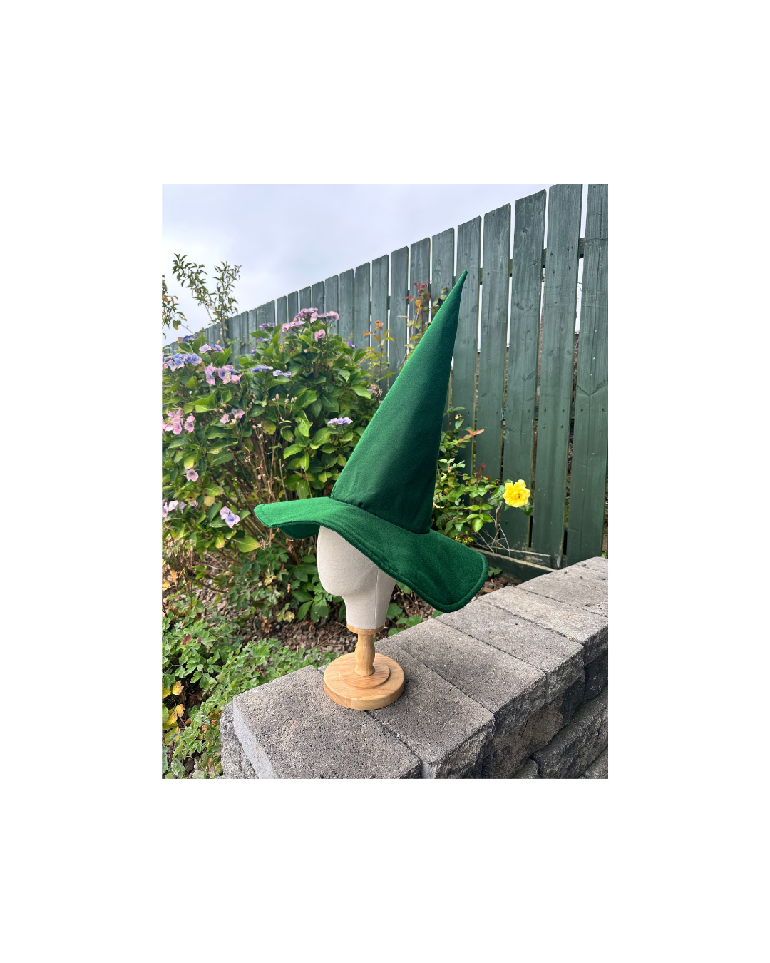 Green Statement Witch Hat