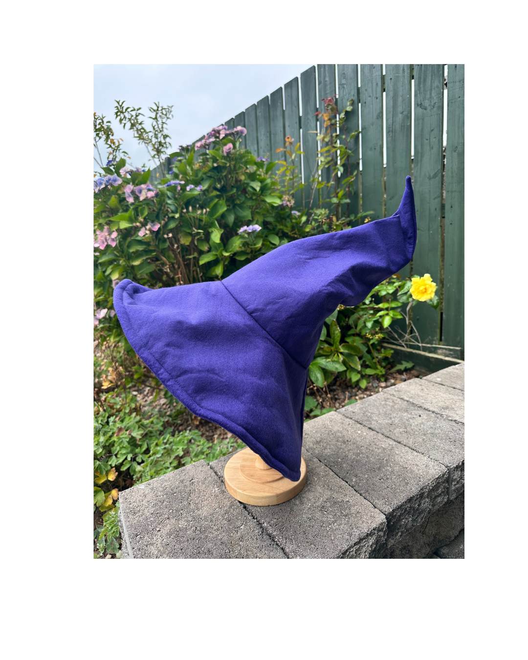 Purple Sloped Brim Wandering Wizard Hat