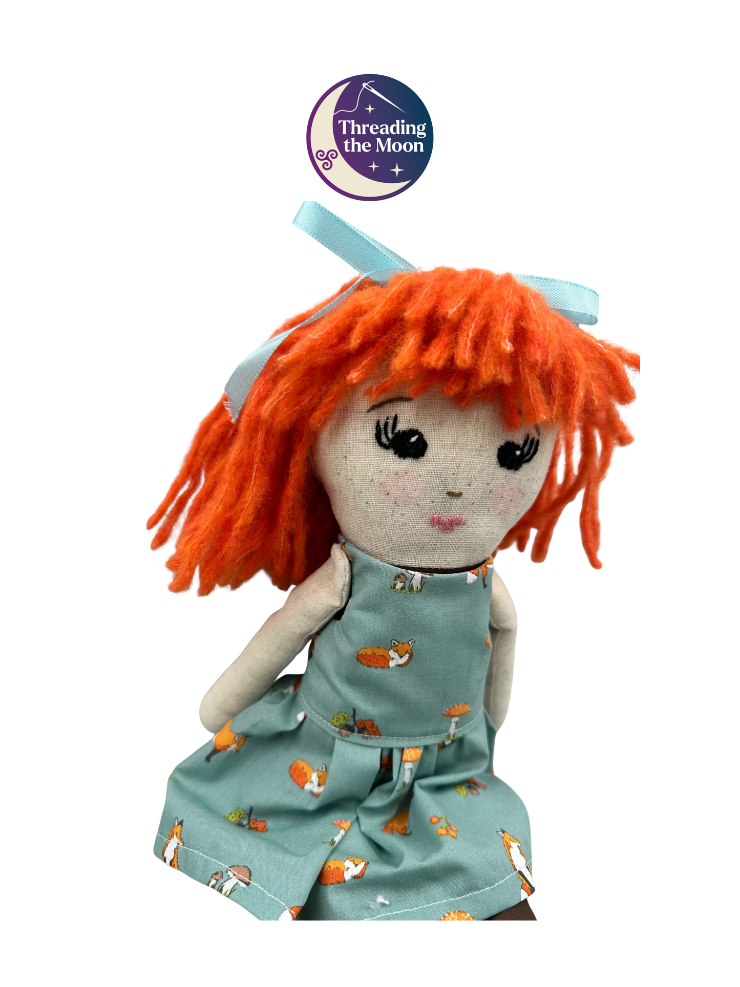 Handmade Linen Cloth Doll –  Heirloom Art Doll