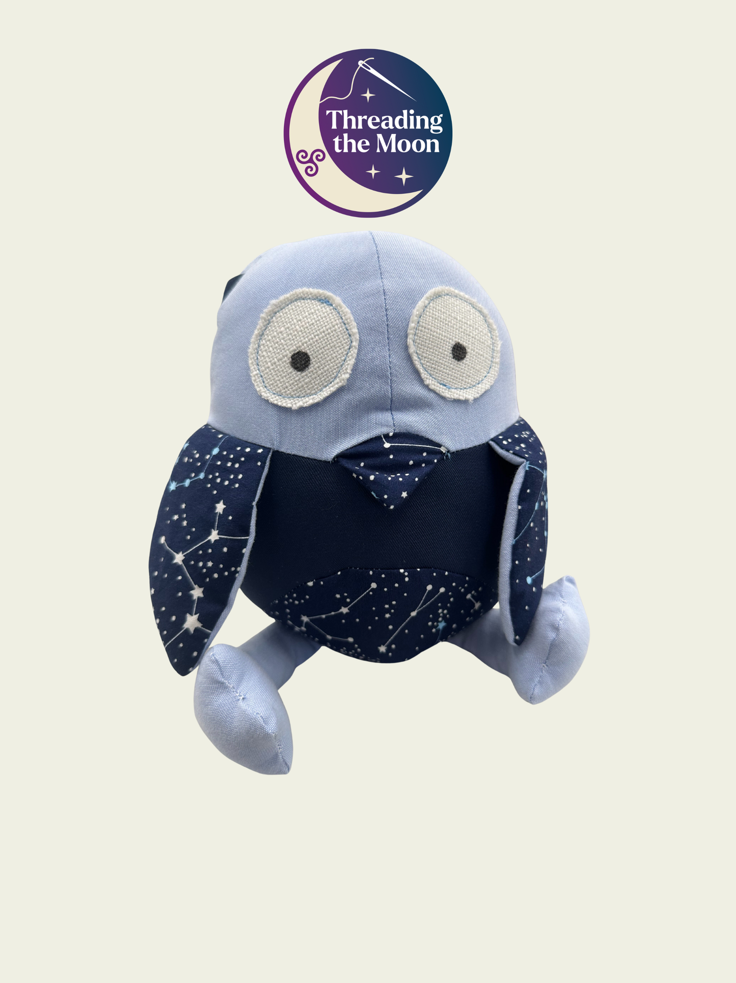 Handmade Patchwork Owl  - Night Sky Colours