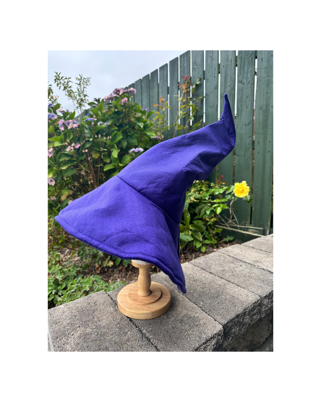 Purple Sloped Brim Wandering Wizard Hat