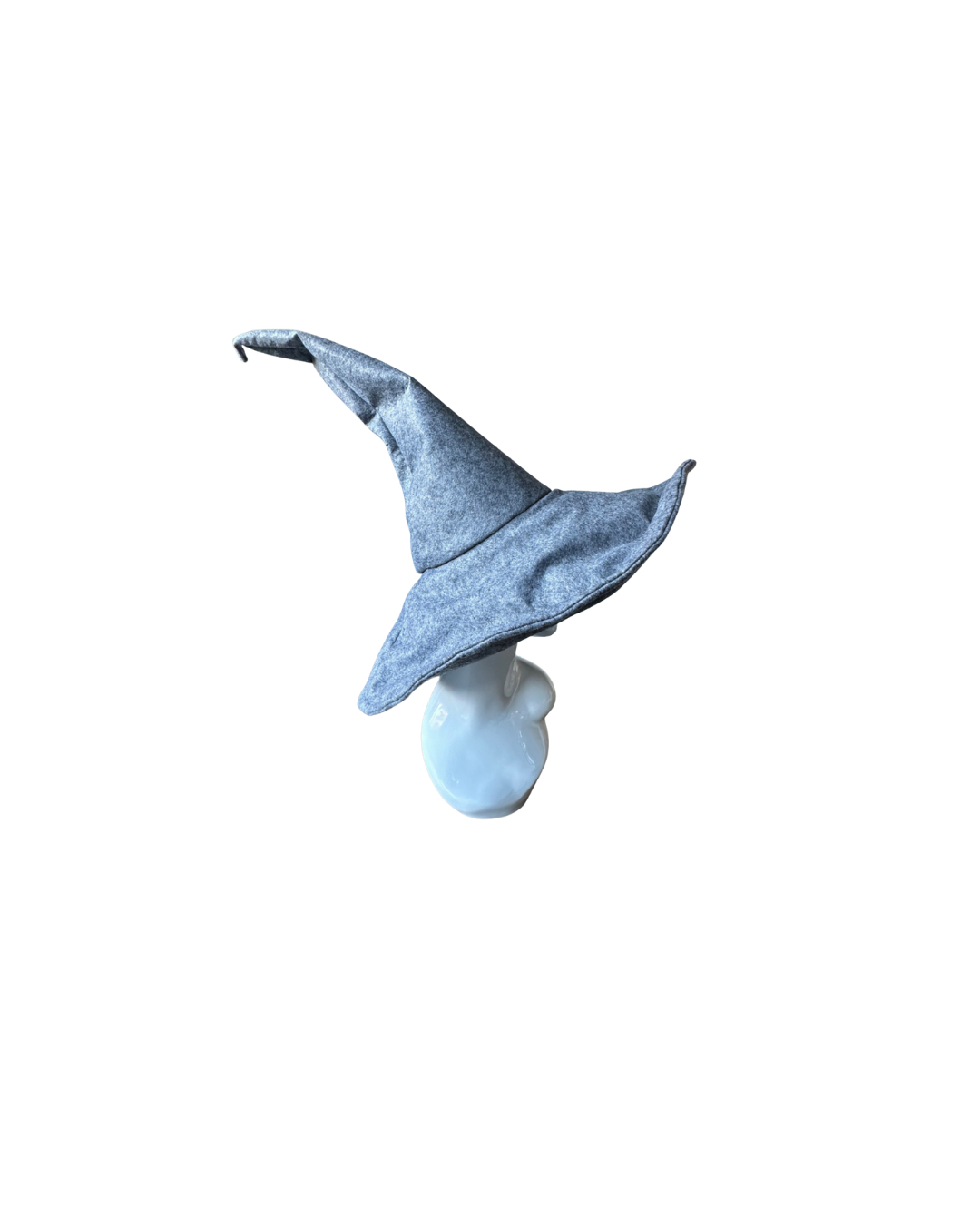 Grey / Gray Sloped Brim Wandering Wizard Hat