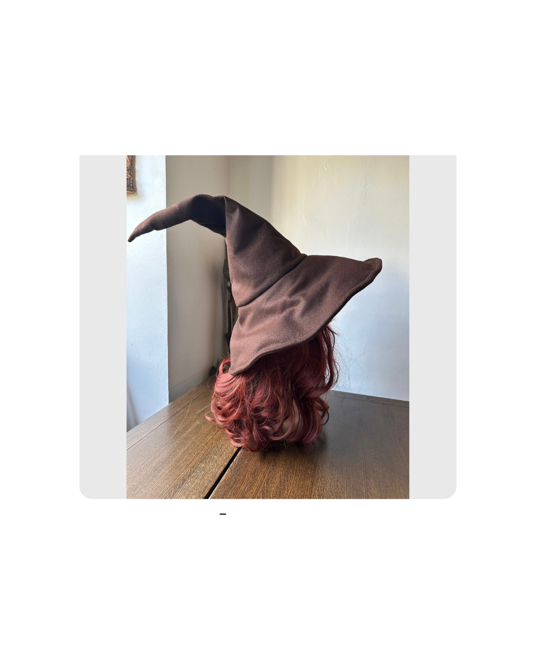 Brown Sloped Brim Wandering Wizard Hat