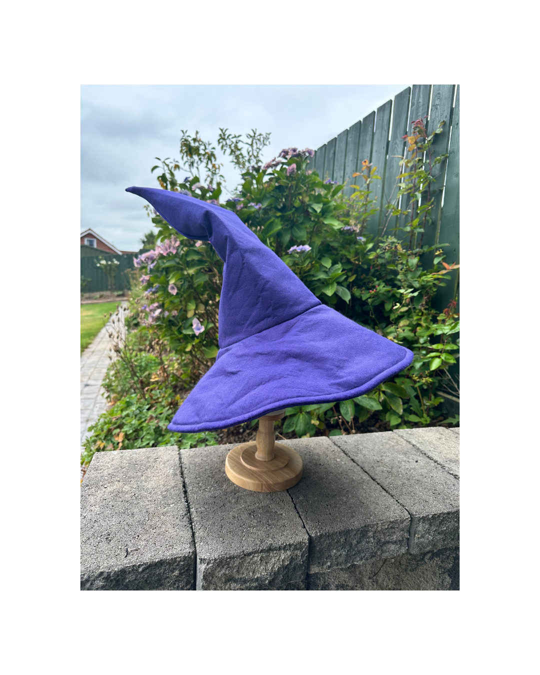 Purple Sloped Brim Wandering Wizard Hat