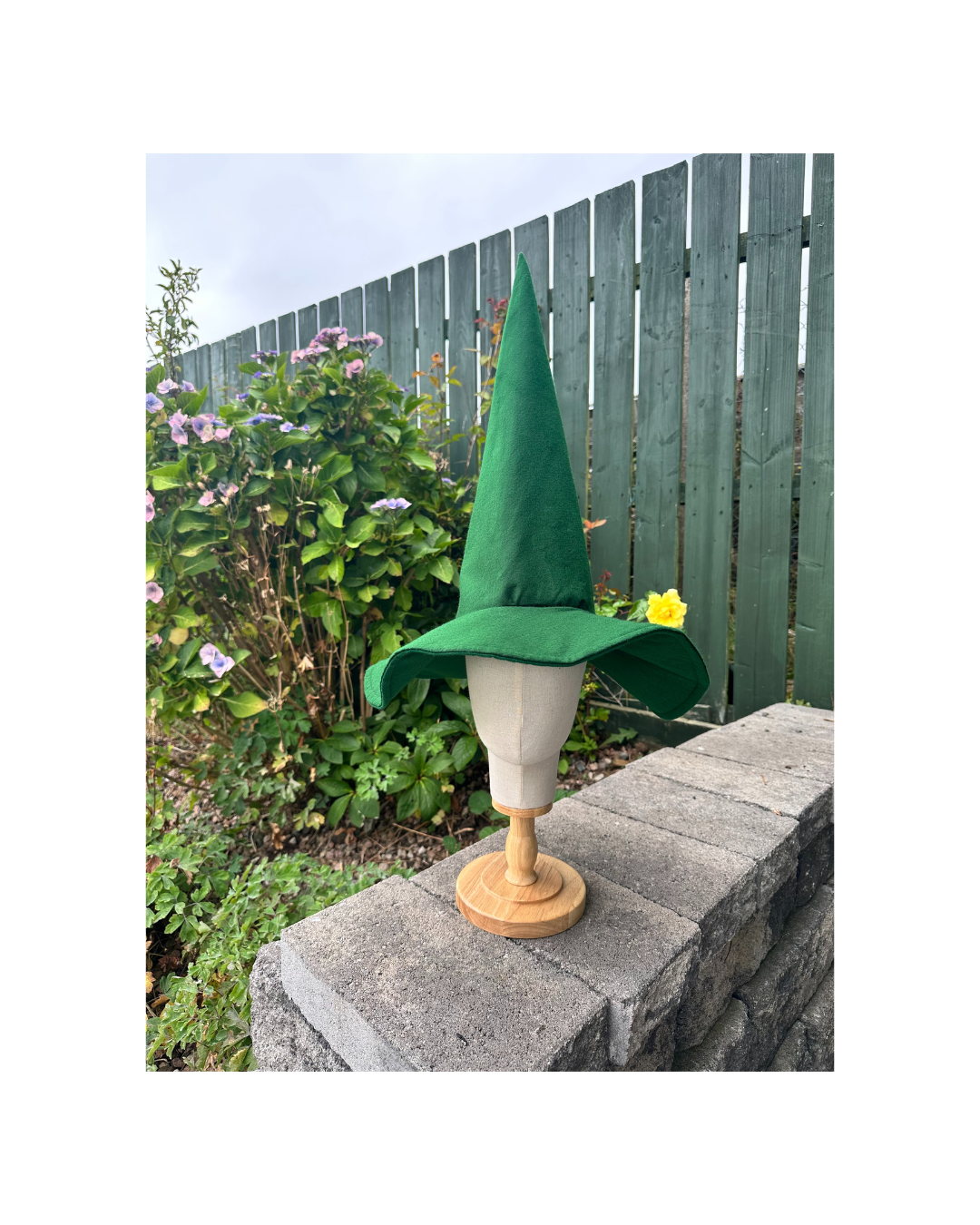 Green Statement Witch Hat