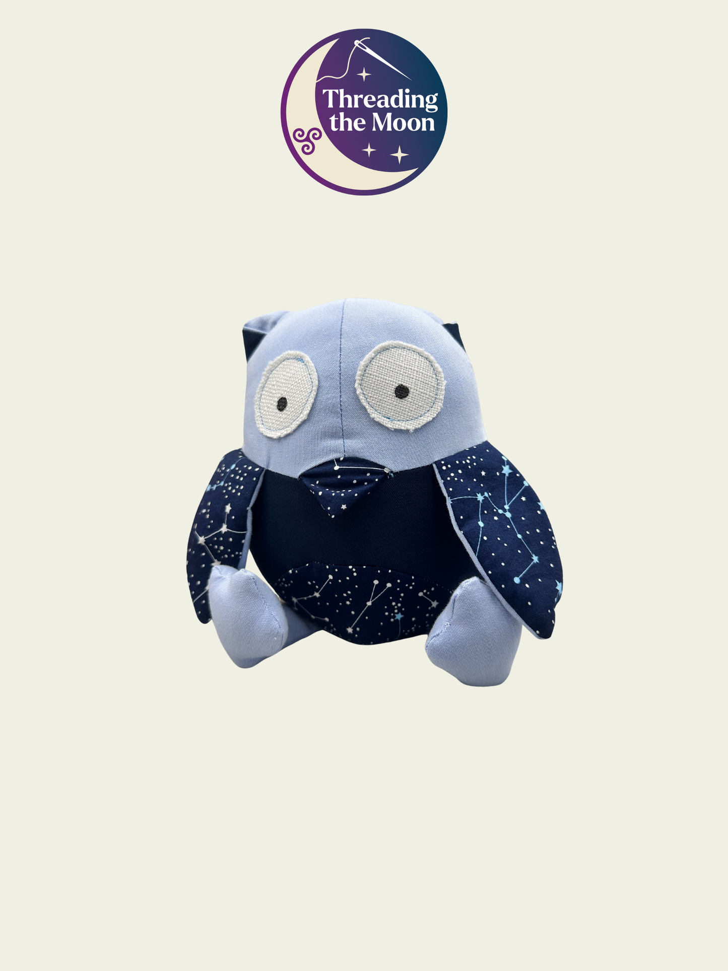 Handmade Patchwork Owl  - Night Sky Colours