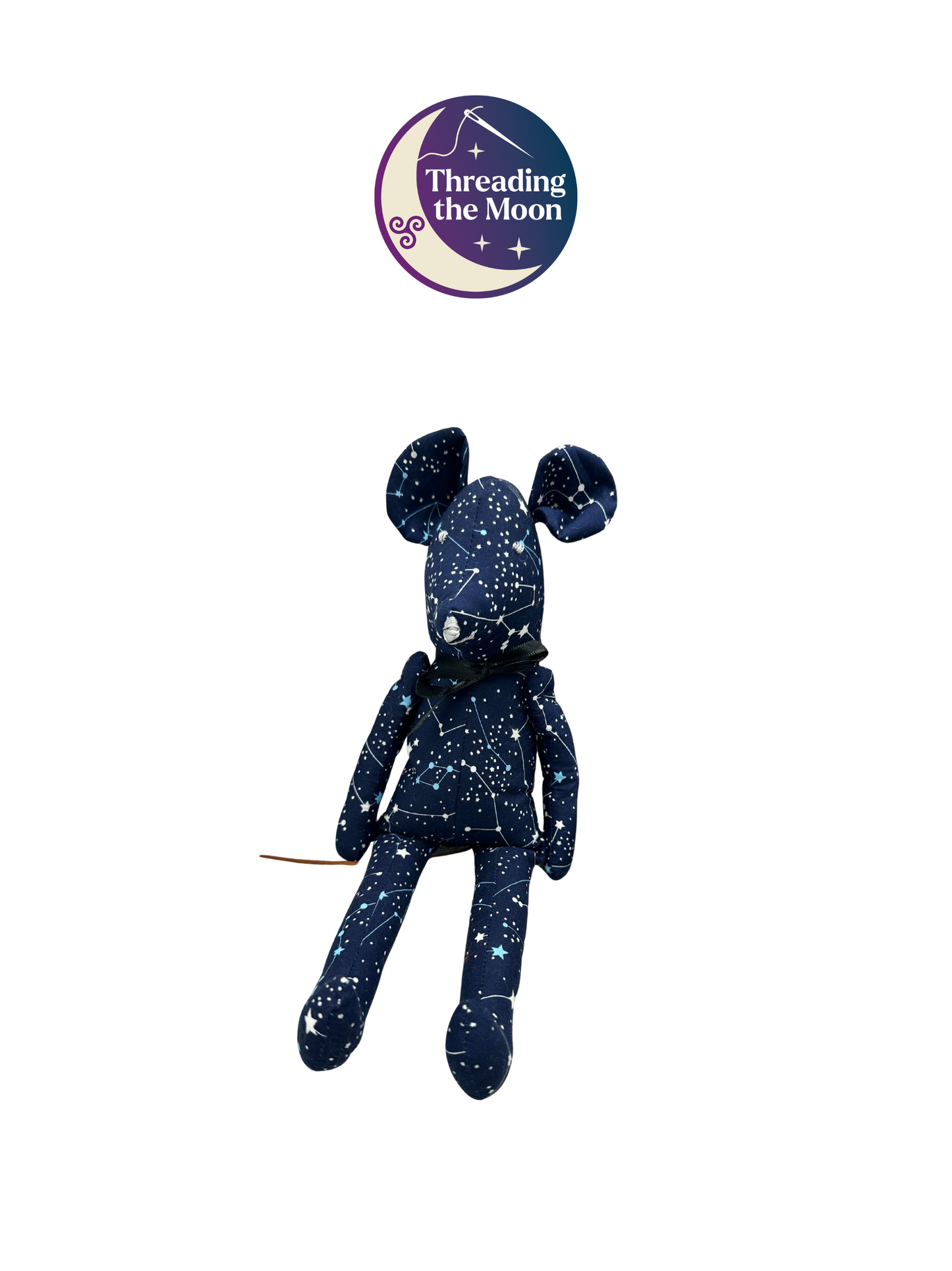 Starry Constellation Mouse – Handmade Celestial Art Doll