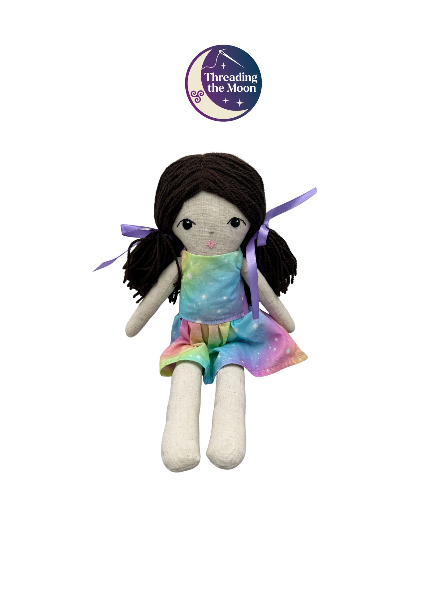 Handmade Linen Cloth Doll –  Heirloom Art Doll