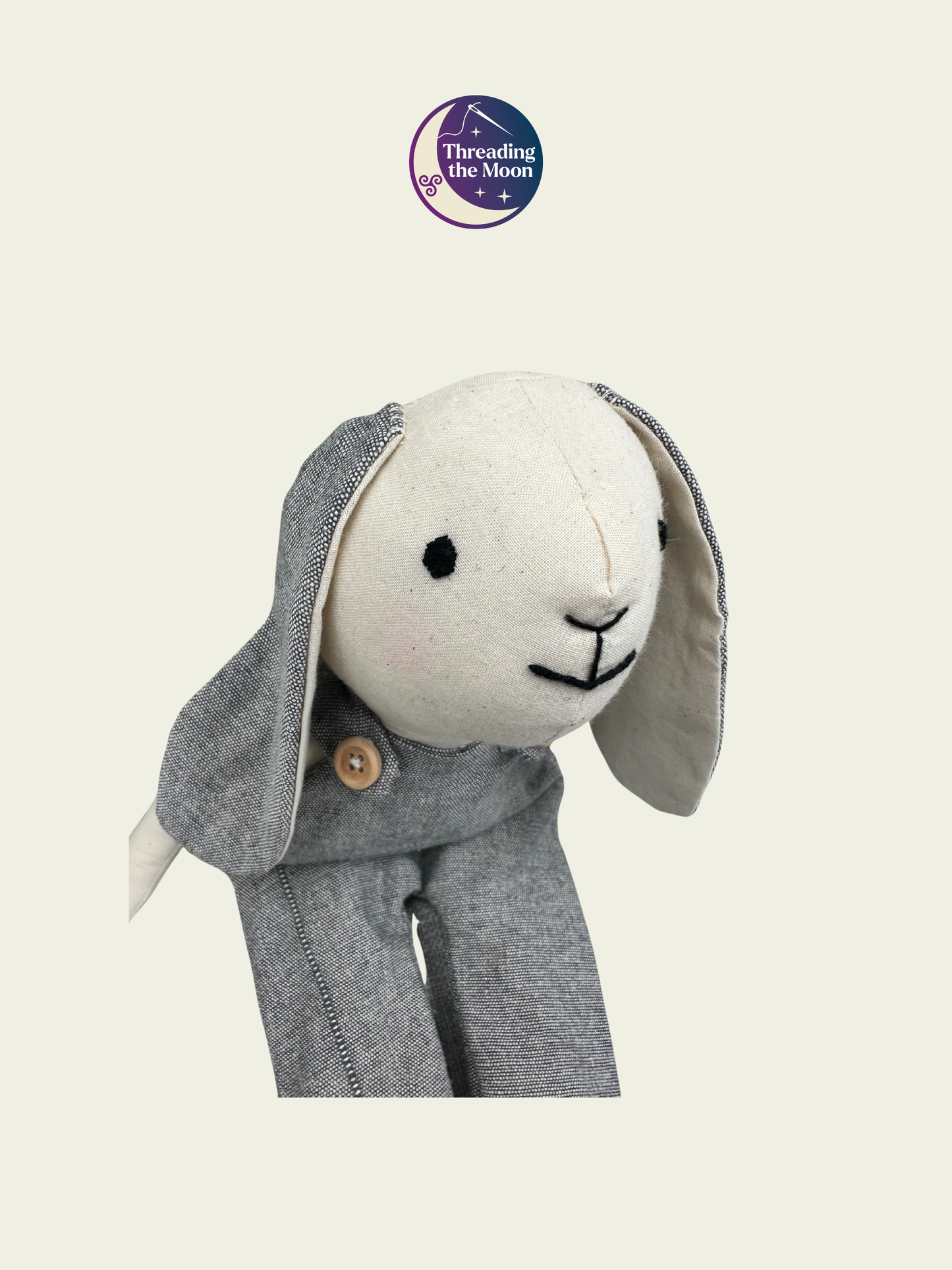 Handmade Cotton Bunny Art Doll