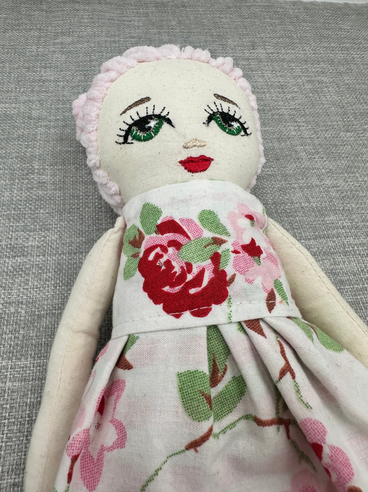 Handmade Vintage Rose Cloth Doll