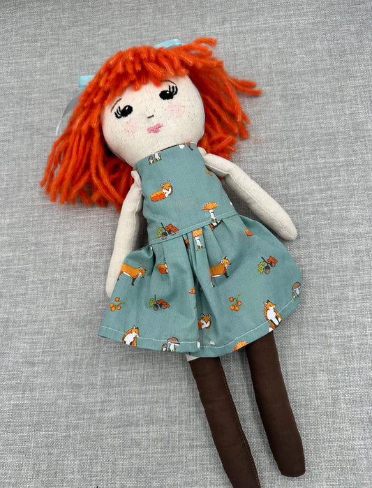 Handmade Linen Cloth Doll –  Heirloom Art Doll