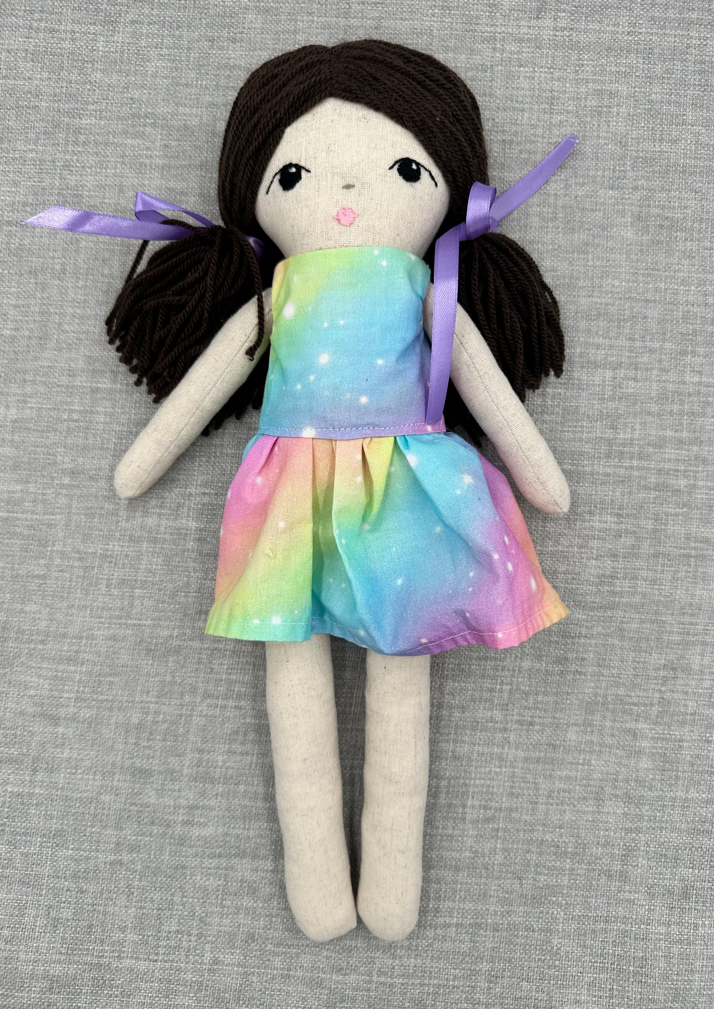 Handmade Linen Cloth Doll –  Heirloom Art Doll