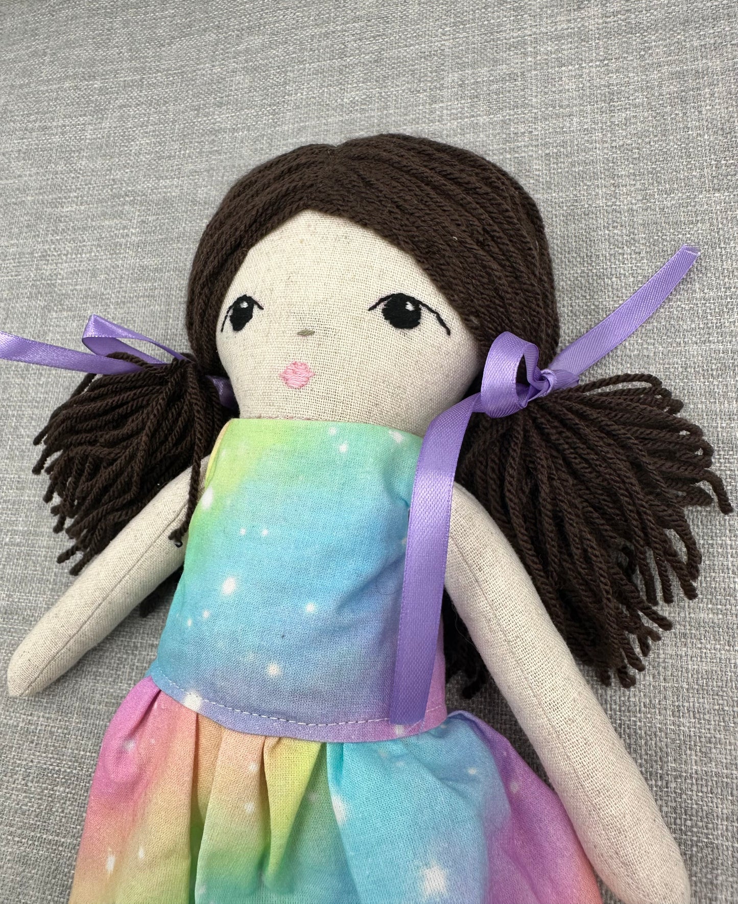 Handmade Linen Cloth Doll –  Heirloom Art Doll