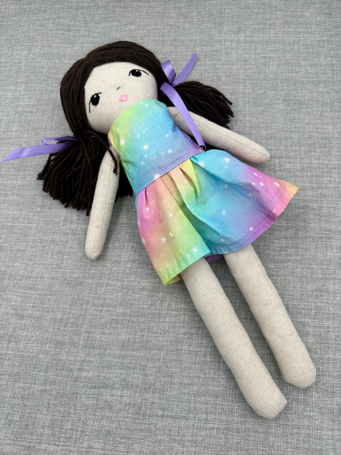 Handmade Linen Cloth Doll –  Heirloom Art Doll