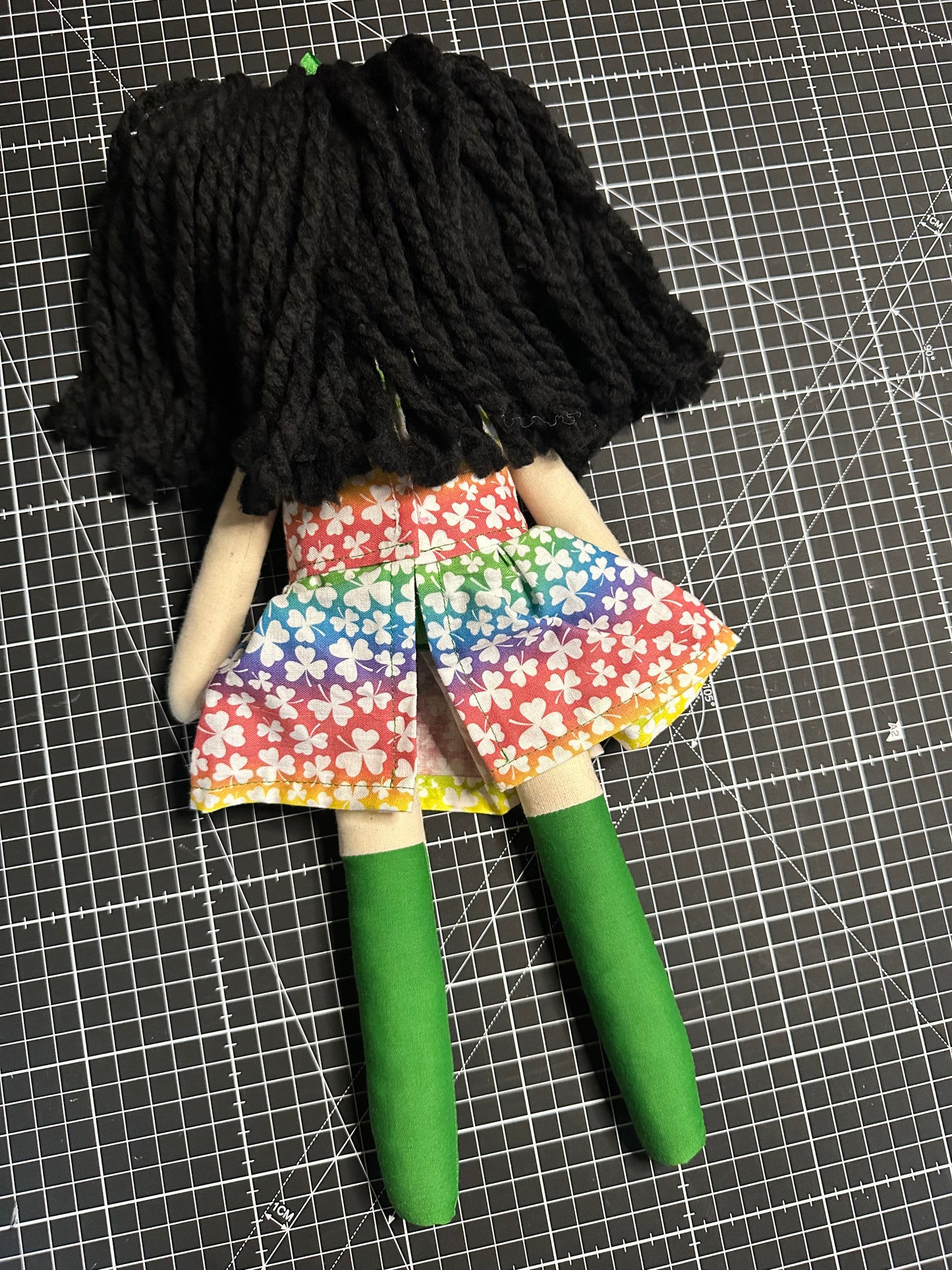Handmade Linen Cloth Doll –  Heirloom Art Doll