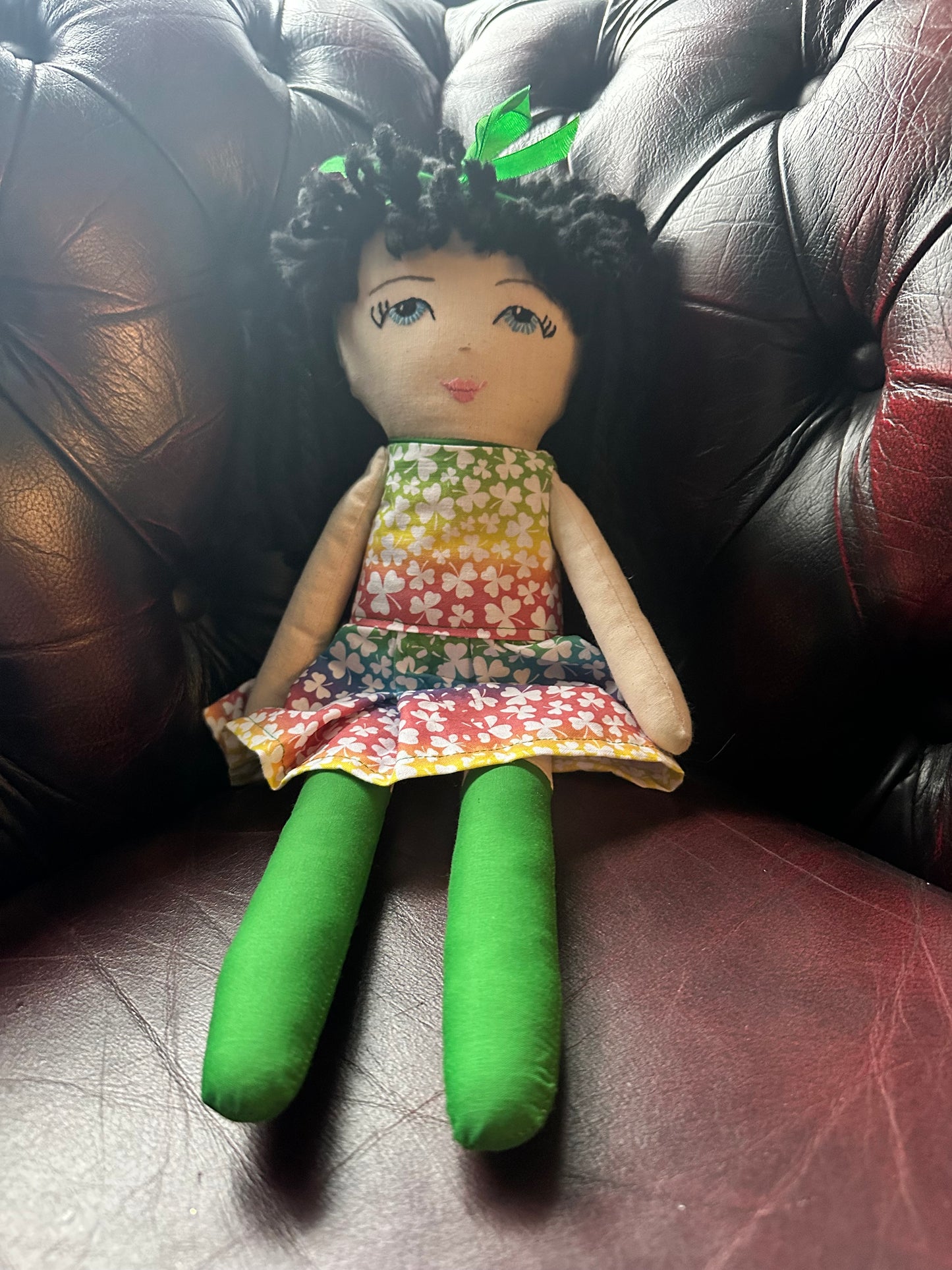 Handmade Linen Cloth Doll –  Heirloom Art Doll