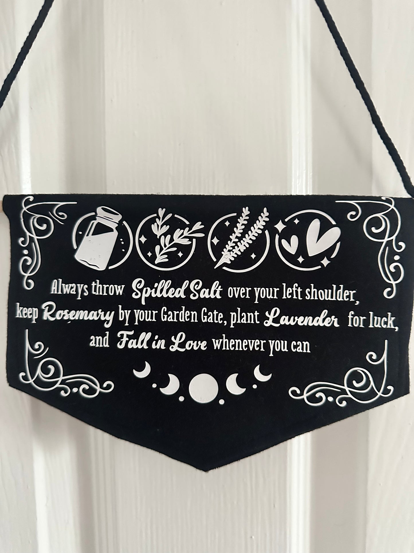 Witchy Felt Mini Wall Hanging