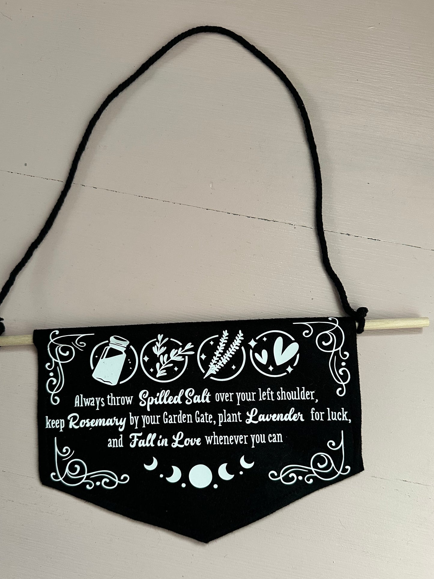 Witchy Felt Mini Wall Hanging