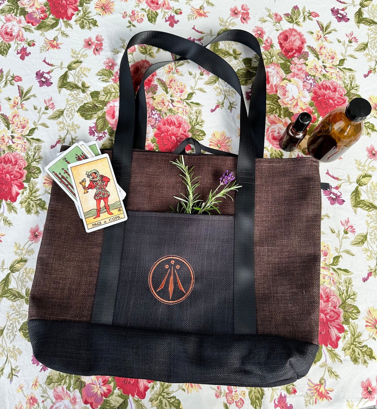 Awen Symbol Handmade Tote Bag