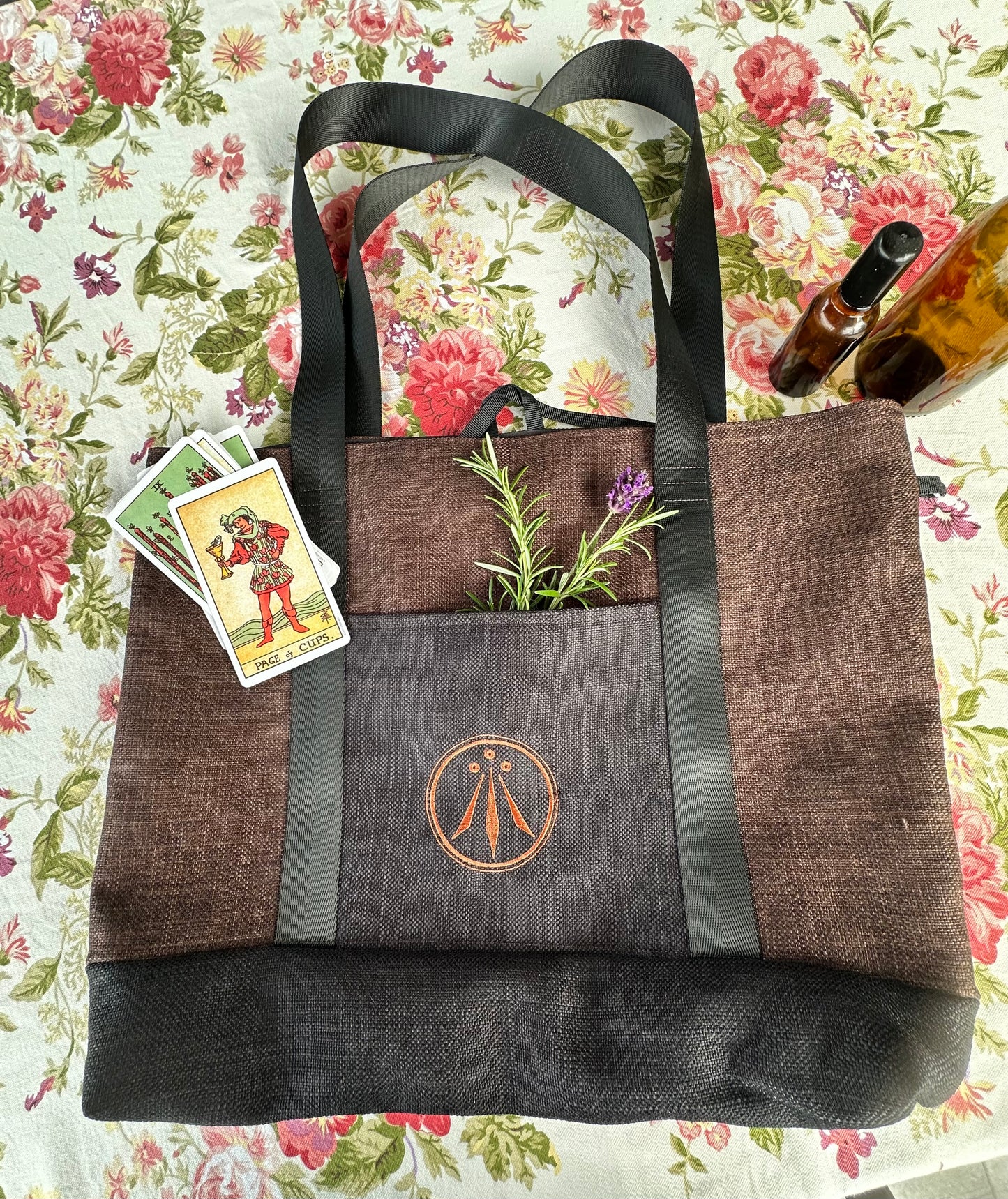 Awen Symbol Handmade Tote Bag