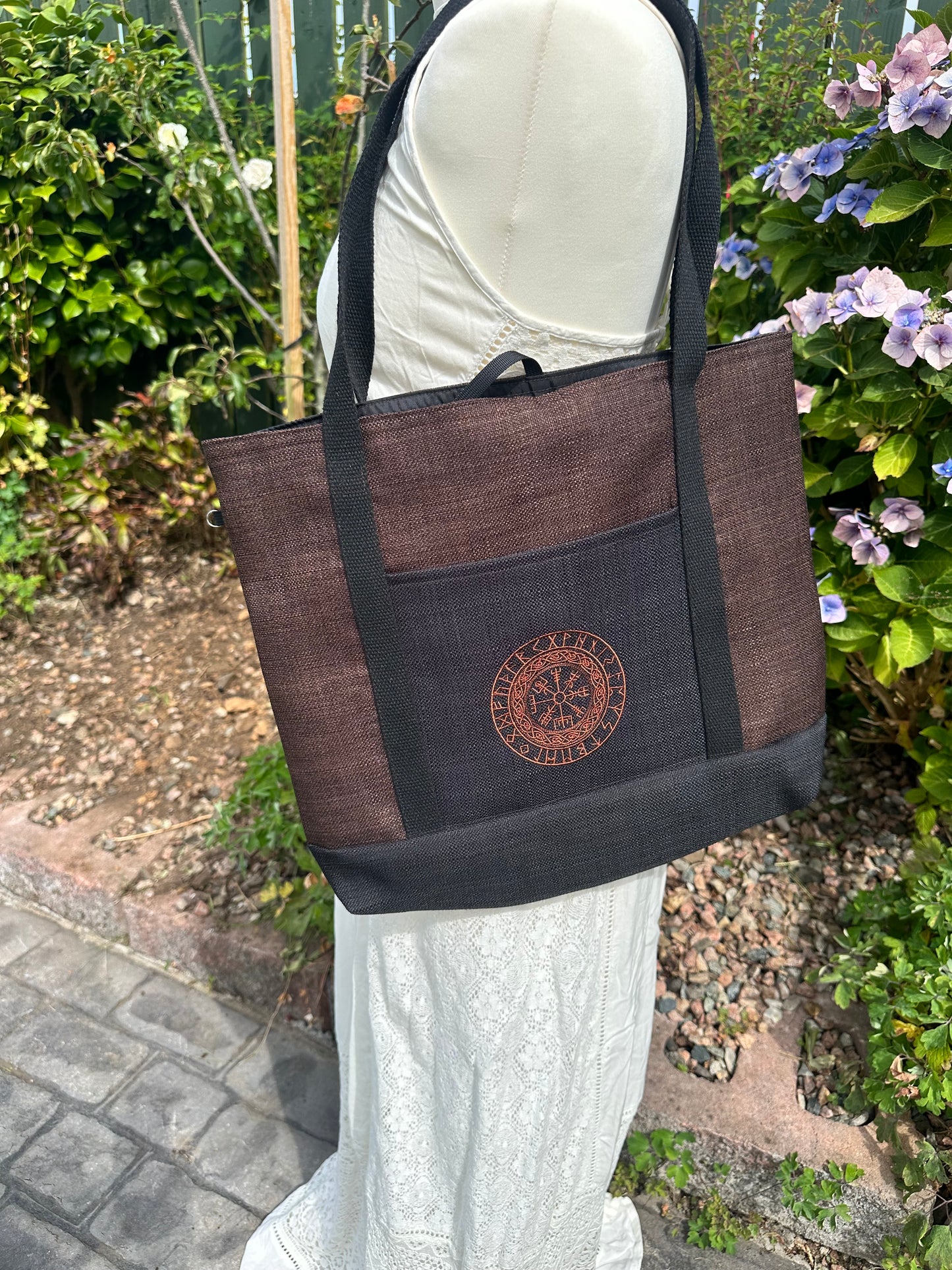 Viking Vegvisir  / Compass  Shoulder Tote Bag