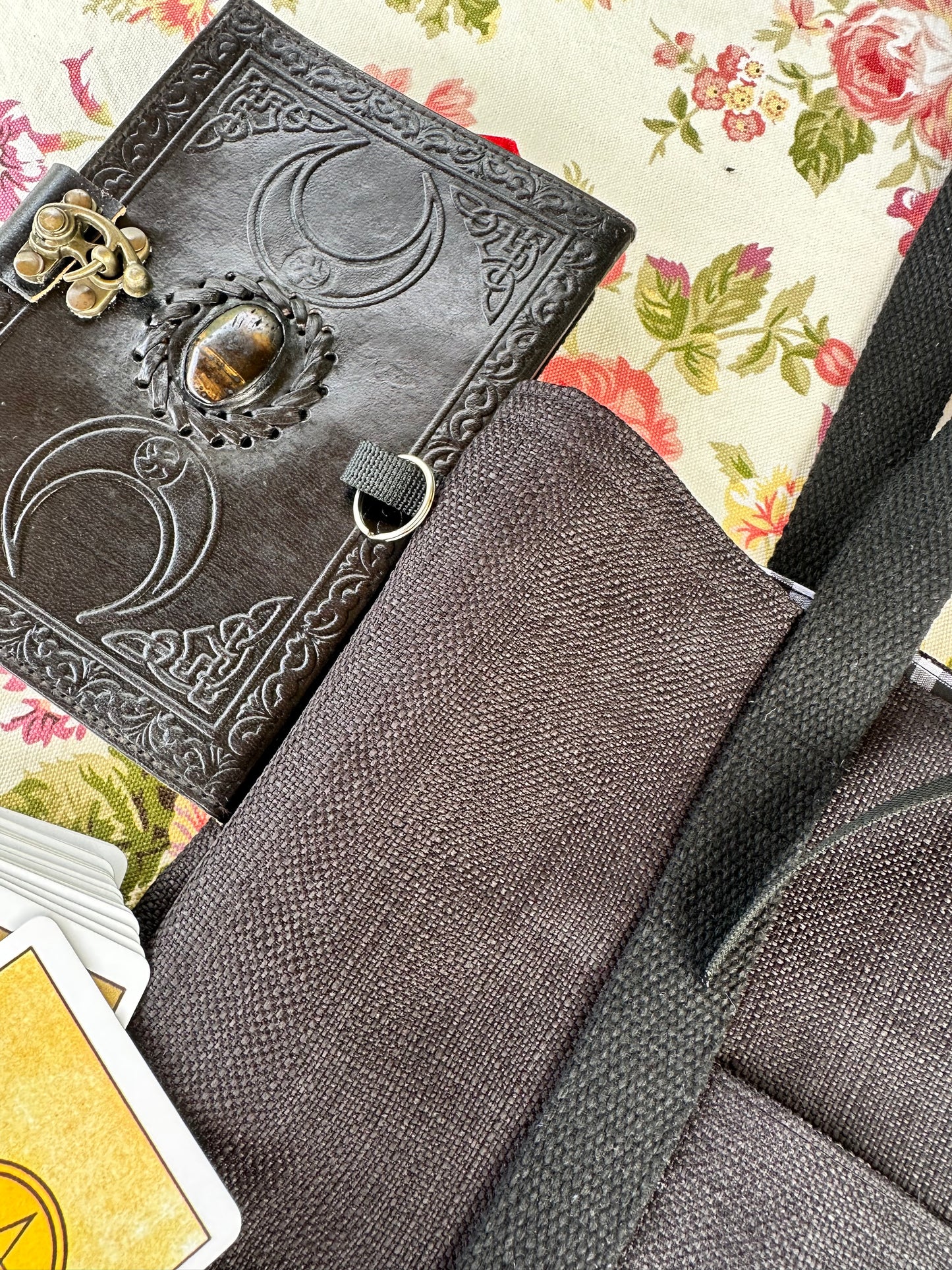 Hecate's Wheel Embroidered Tote Bag