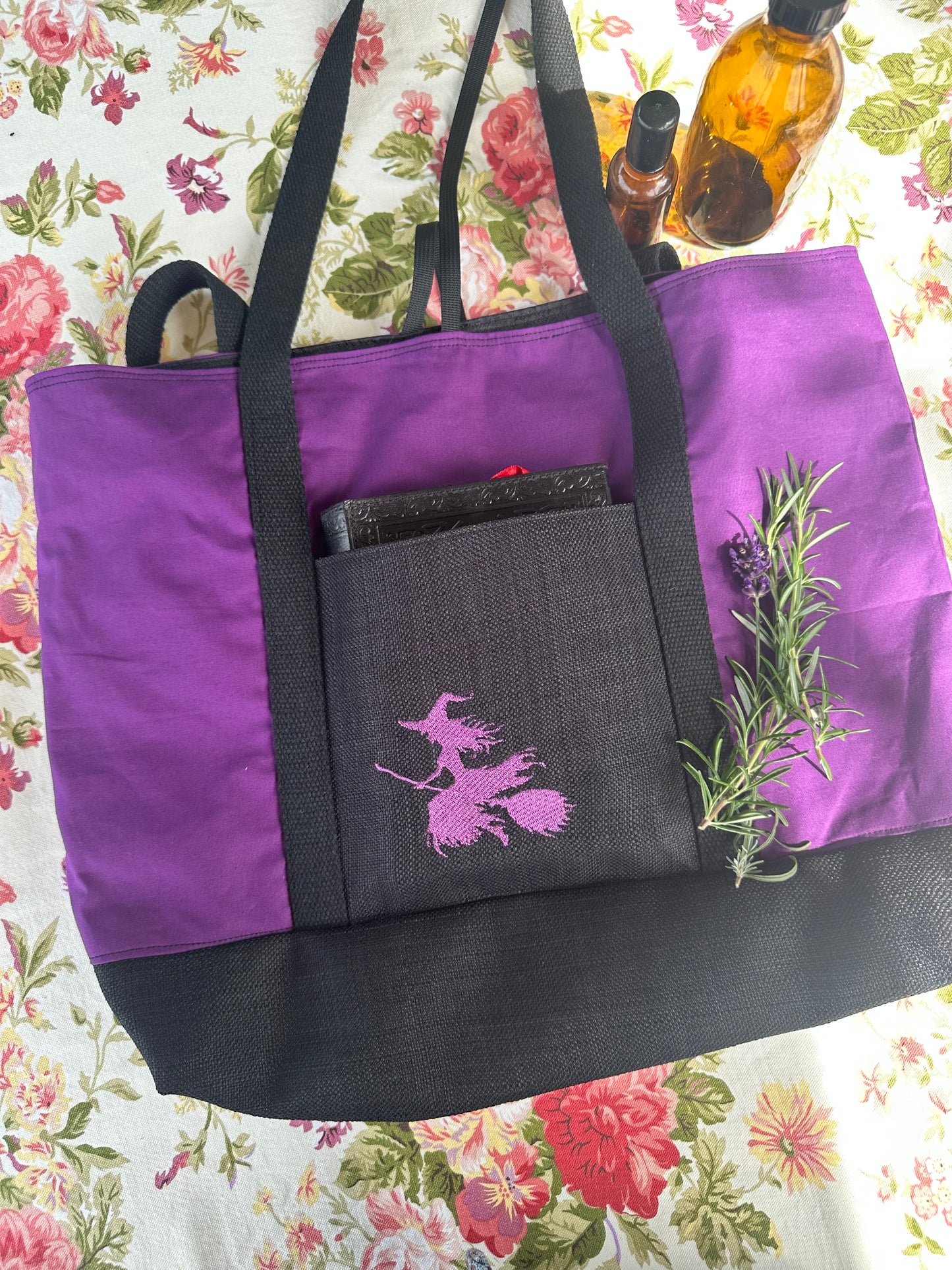 Witchy Shoulder Tote Bag