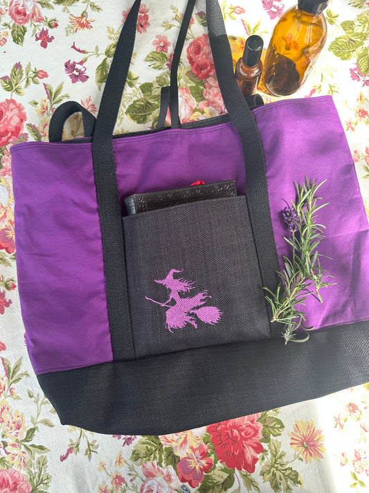 Witchy Shoulder Tote Bag