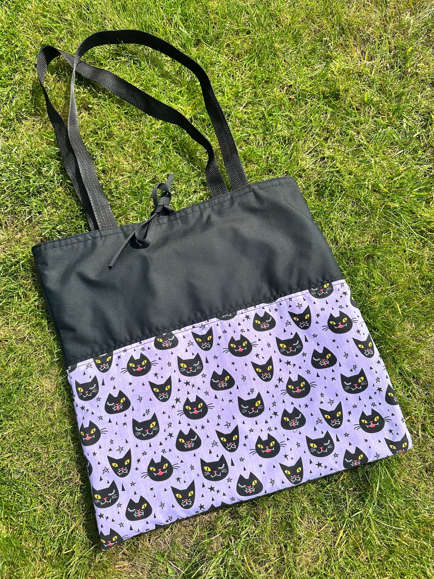 Artisan Cat Print Everyday Tote - OOAK