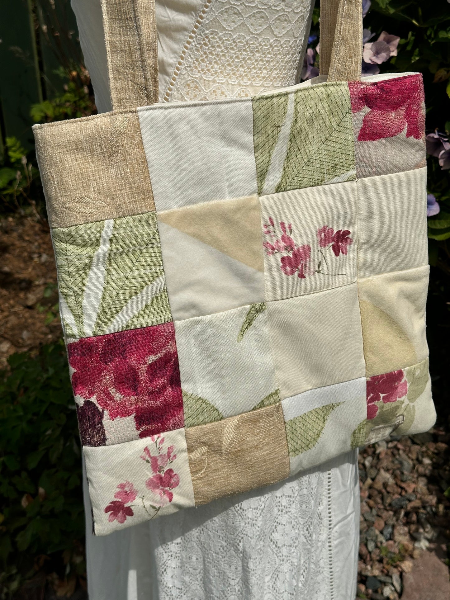 Beautiful Padded Patchwork Bag - OOAK