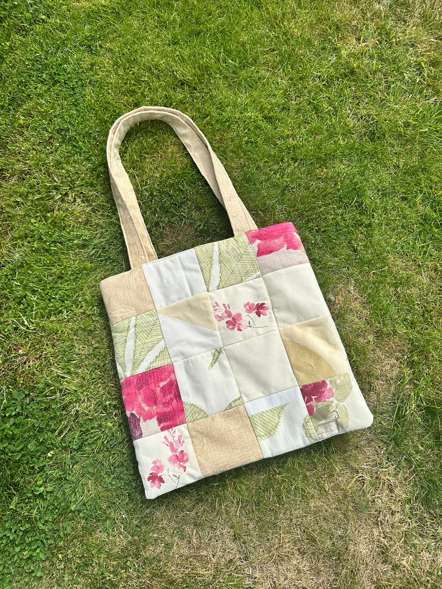 Beautiful Padded Patchwork Bag - OOAK