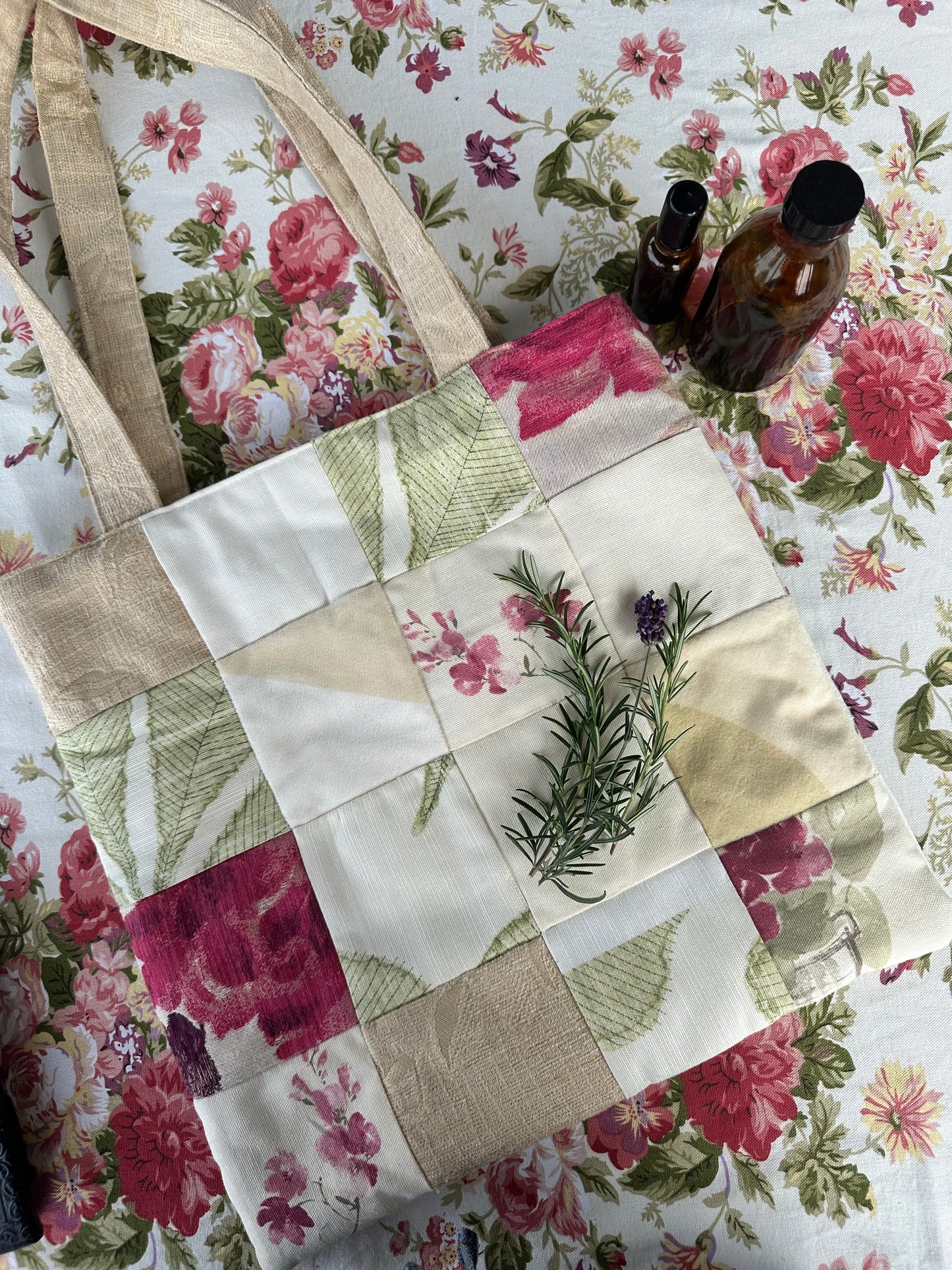 Beautiful Padded Patchwork Bag - OOAK