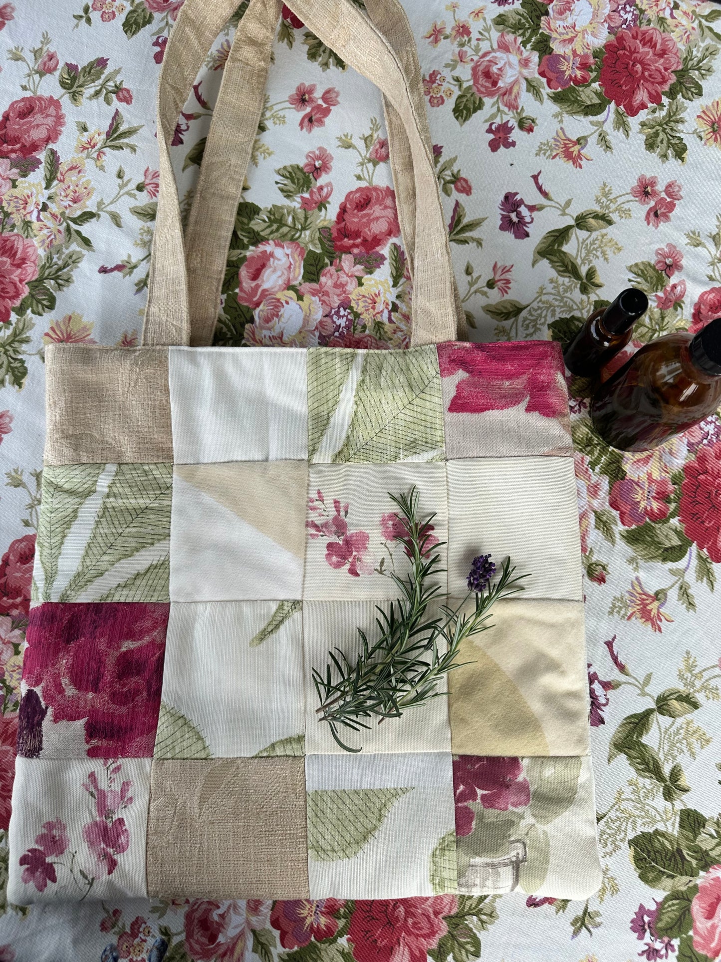 Beautiful Padded Patchwork Bag - OOAK