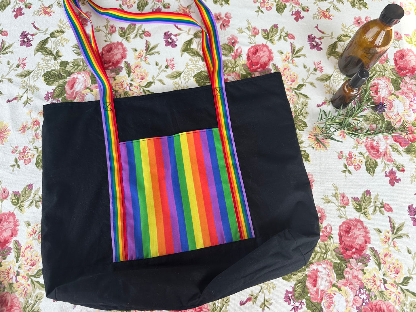 Rainbow Shoulder Tote Bag