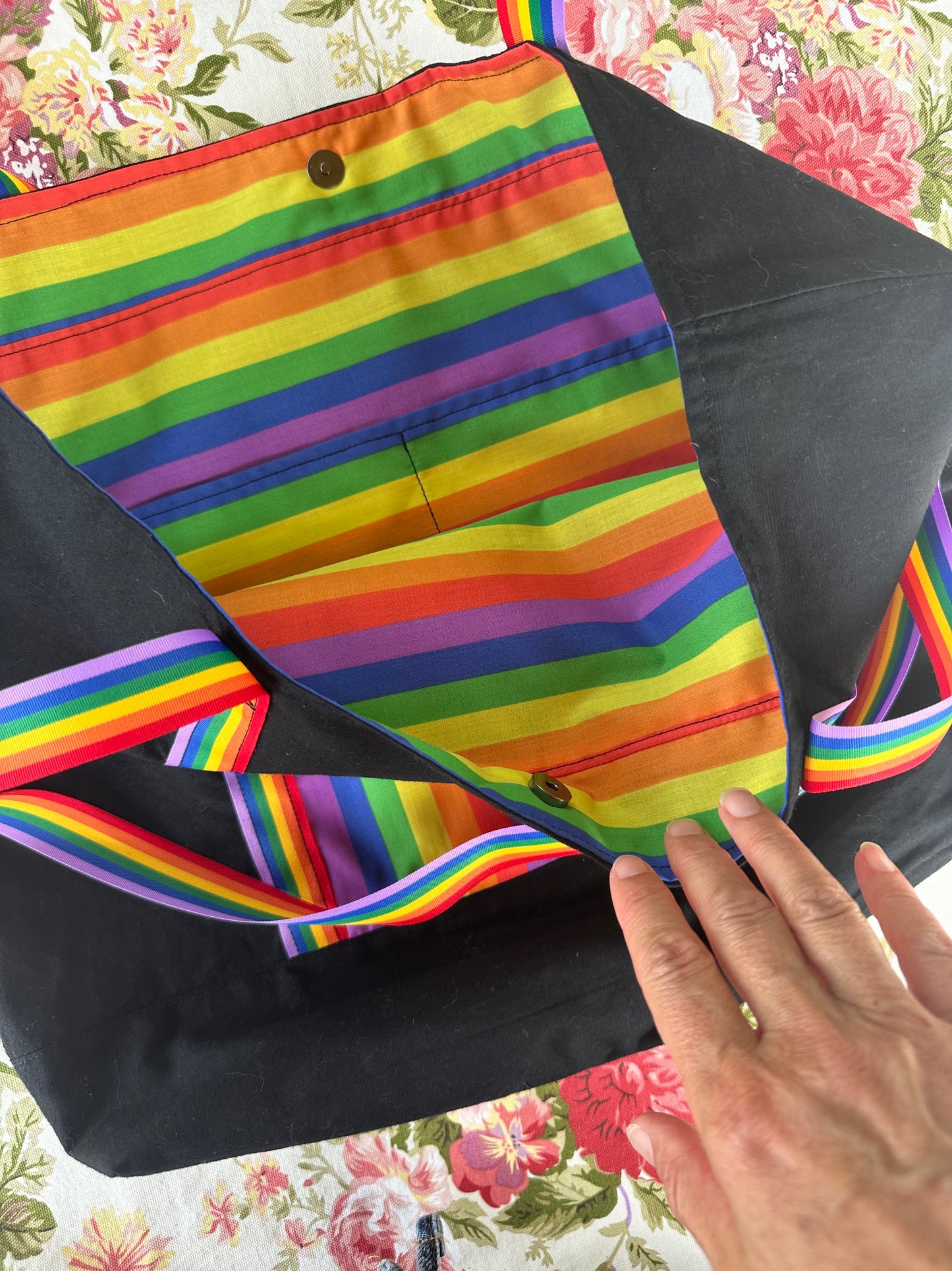 Rainbow Shoulder Tote Bag