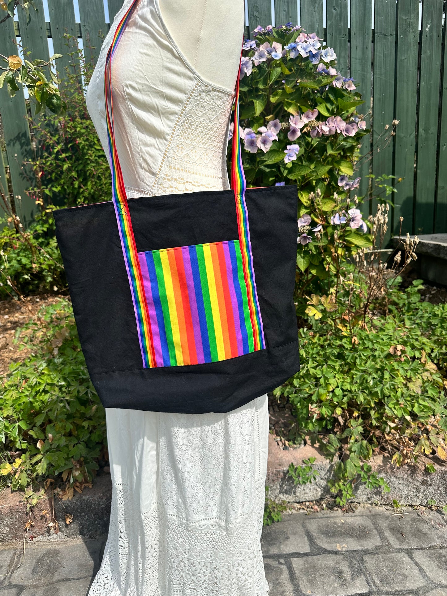Rainbow Shoulder Tote Bag