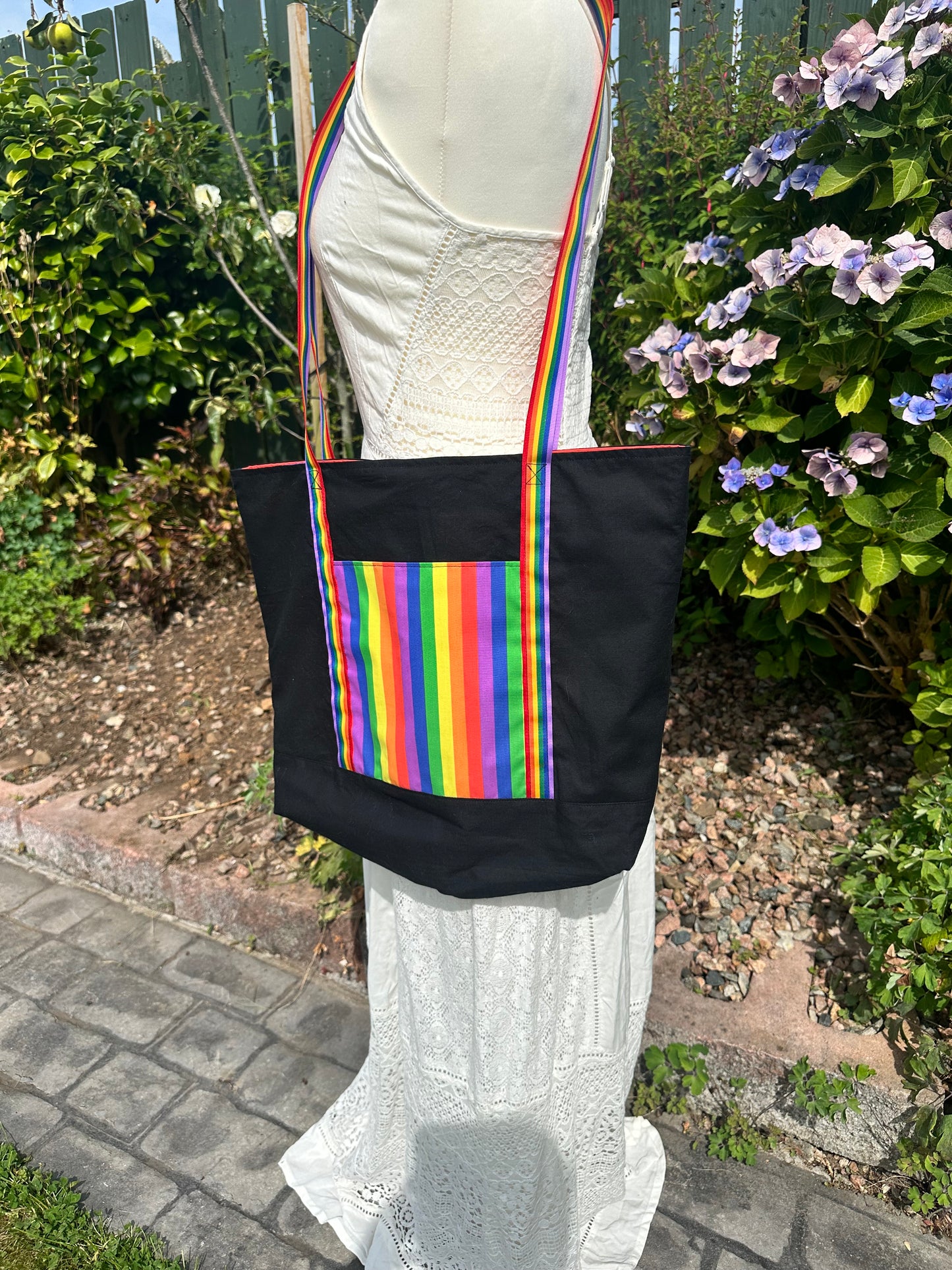 Rainbow Shoulder Tote Bag