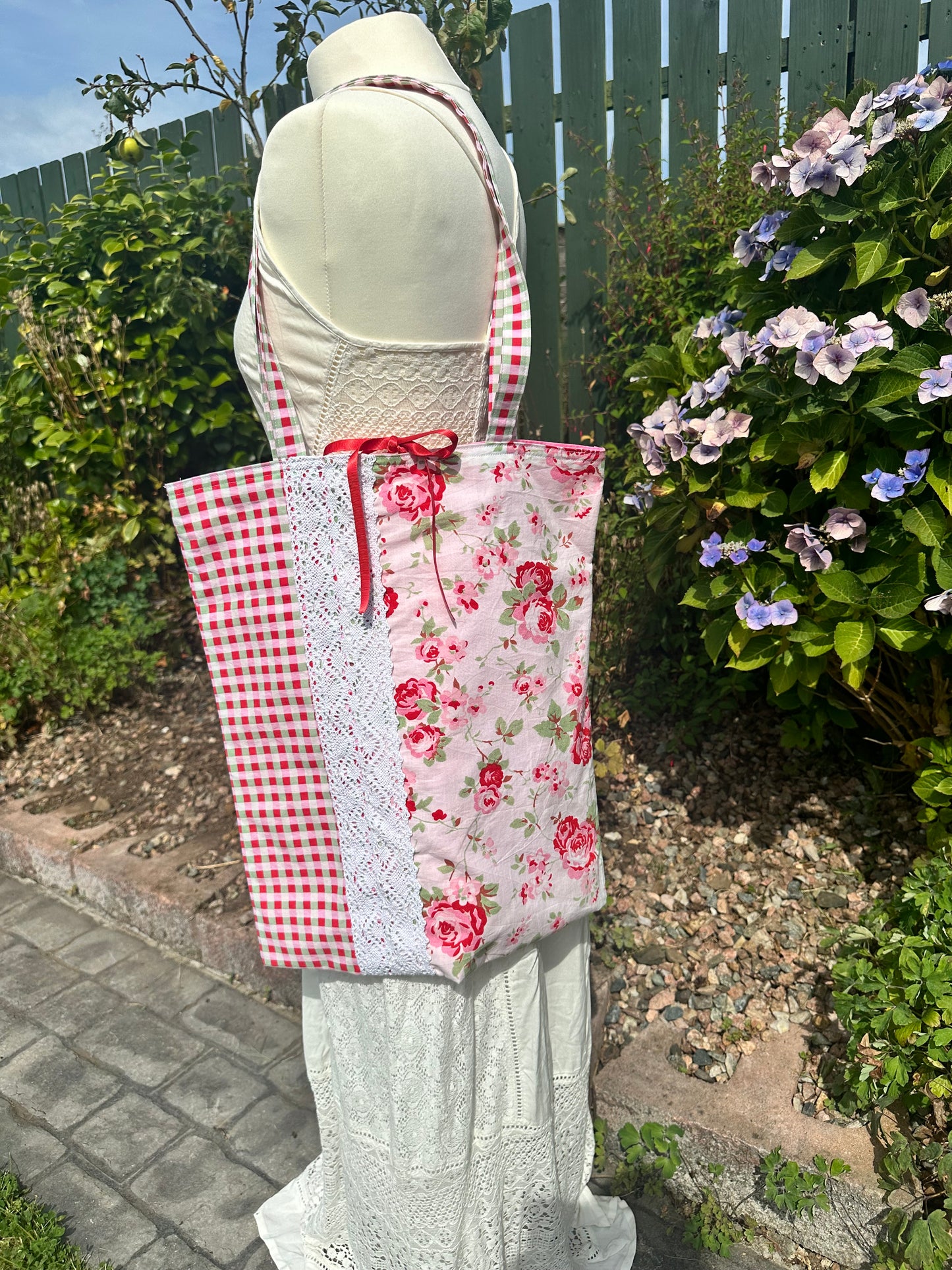 Handmade Cottage Garden Inspired Shoulder Tote