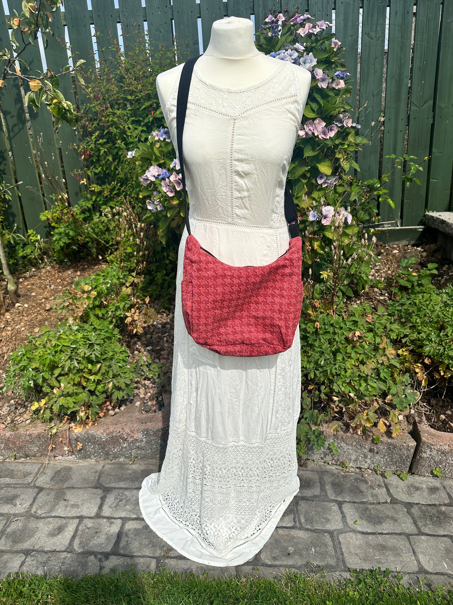 Stylish Hobo Slouchy Bag  - Cotton Canvas Zipped Lined Purse