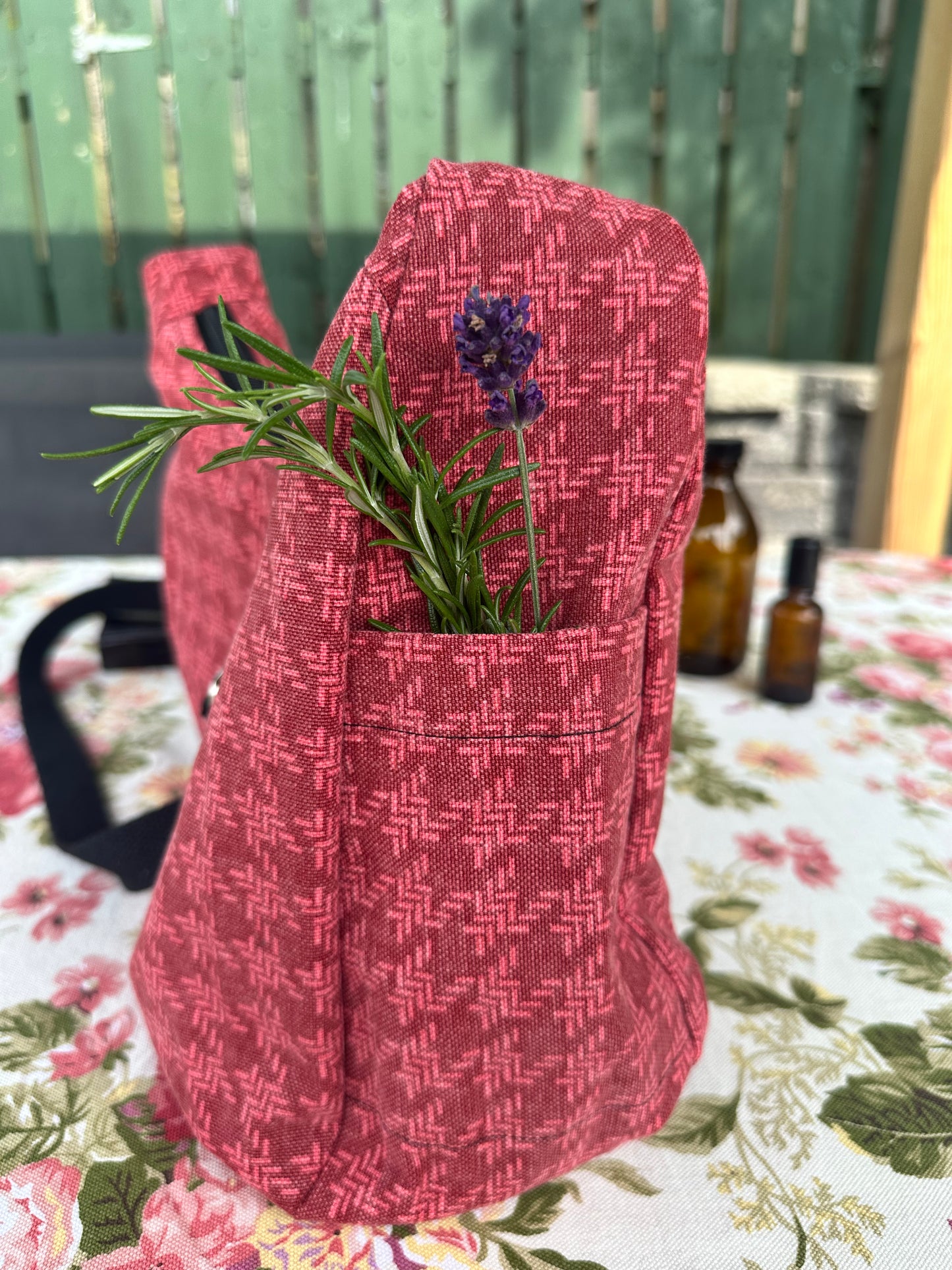 Stylish Hobo Slouchy Bag  - Cotton Canvas Zipped Lined Purse