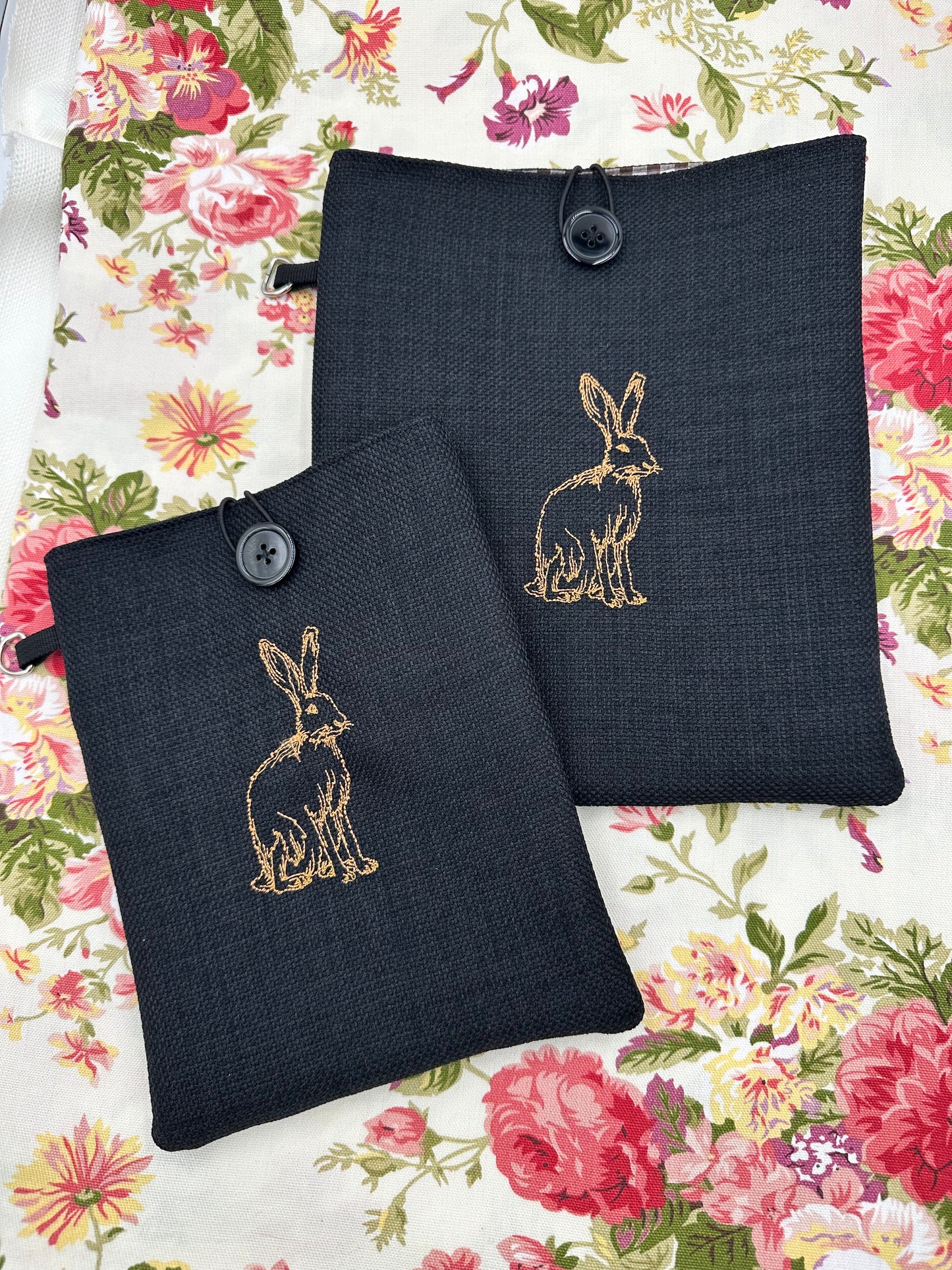 Magical Hare Embroidered Book Sleeve