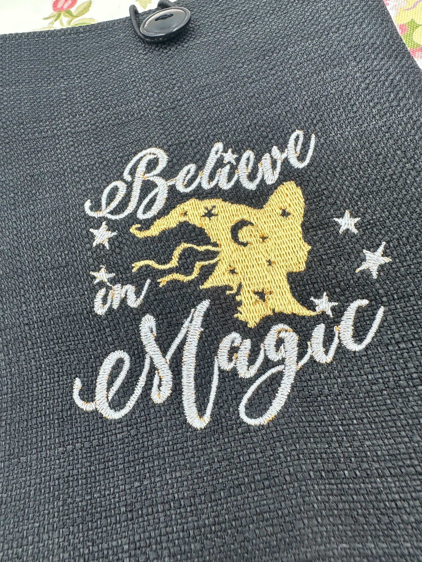 'Believe in Magic' Embroidered Book Sleeve