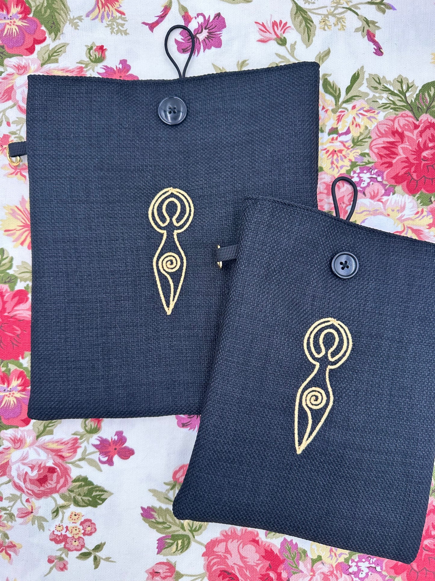 Goddess Embroidered Book Sleeve
